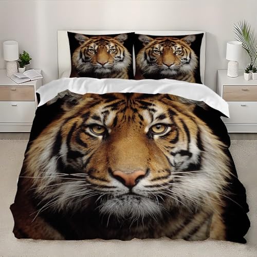 Ropa de Cama de 150x220 cm Cama 90cm Tigre