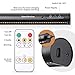 EAYOYAE Battery Operated Wireless Picture Light，Rechargeable/Plugged in 31.5inch Painting Display Light,Remote Control Wall Lights with Three Modes and Timing for Art Frame (Black)