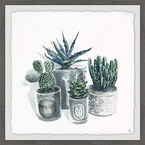 Marmont Hill Cutie Succulents Framed Painting Print