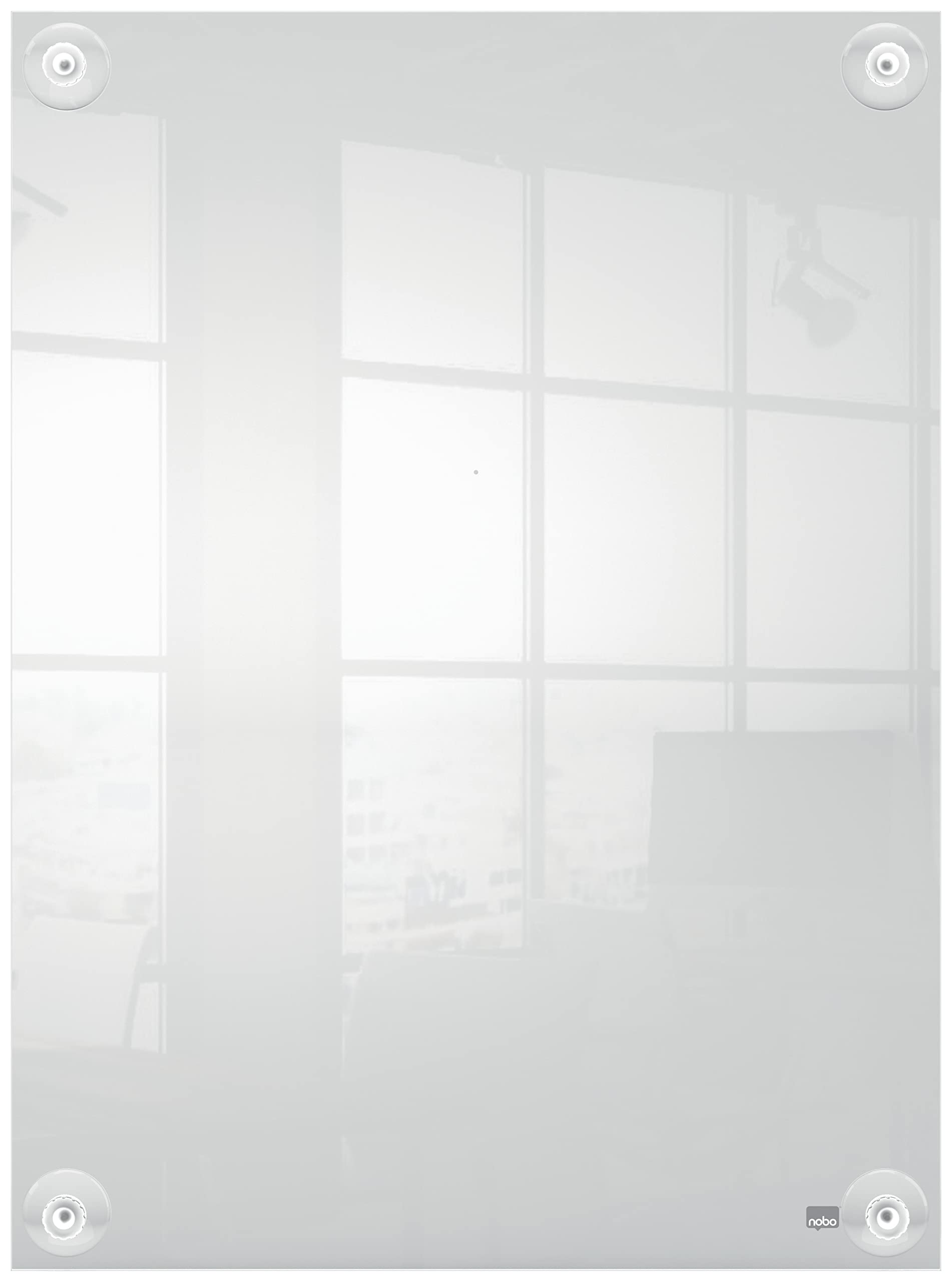 Nobo Cornice per Poster / Portafoto da Parete in Acrilico, Senza Cornice, con Fissaggio a Ventosa, Orientamento Verticale o Orizzontale in Formato A3 - Trasparente