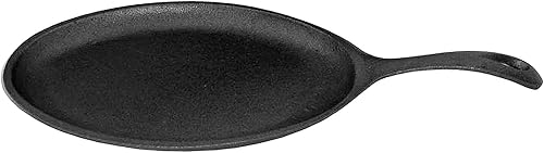TrueCraftware 7 x 9-14 x 1-12 pulgadas sartén con asa hierro fundido apilable fácil de limpiar