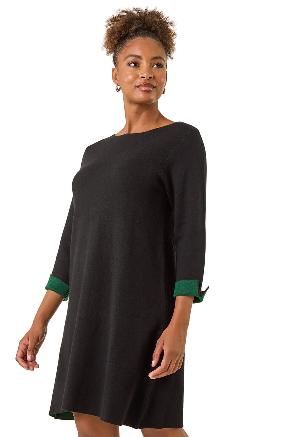 Roman - Women's Knit Dress - 3/4 Sleeve - Size 14