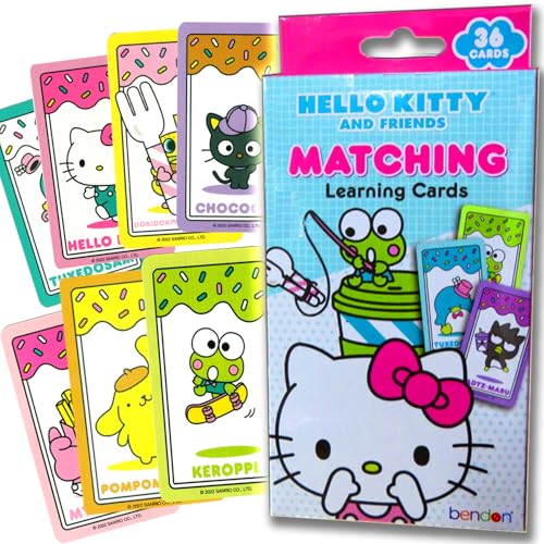 Hello Kitty Matching Learning Cards Match Game 36 Cards