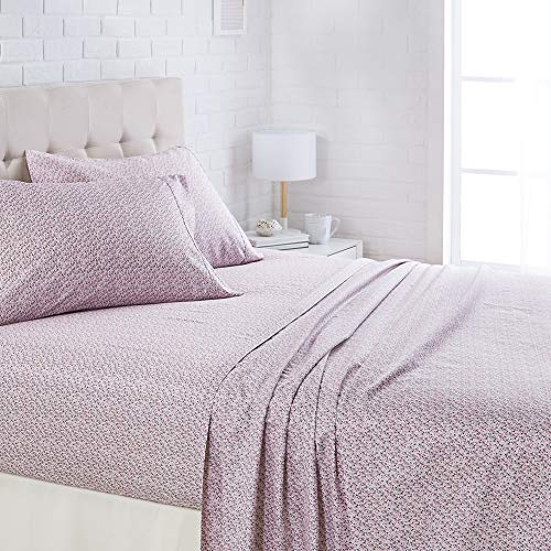 AmazonBasics Lightweight Super Soft Easy Care Microfiber Bed Sheet Set with 16" Deep