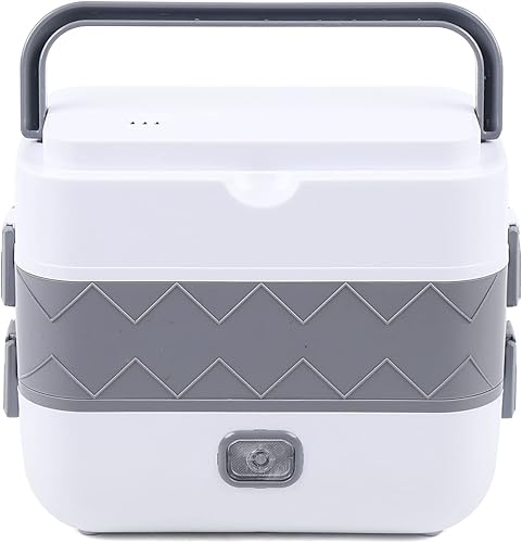 Lonchera eléctrica, portátil de 1.48 litros, eléctrica, autocaliptiva, lonchera Bento, multifuncional, mini contenedor de almacenamiento de