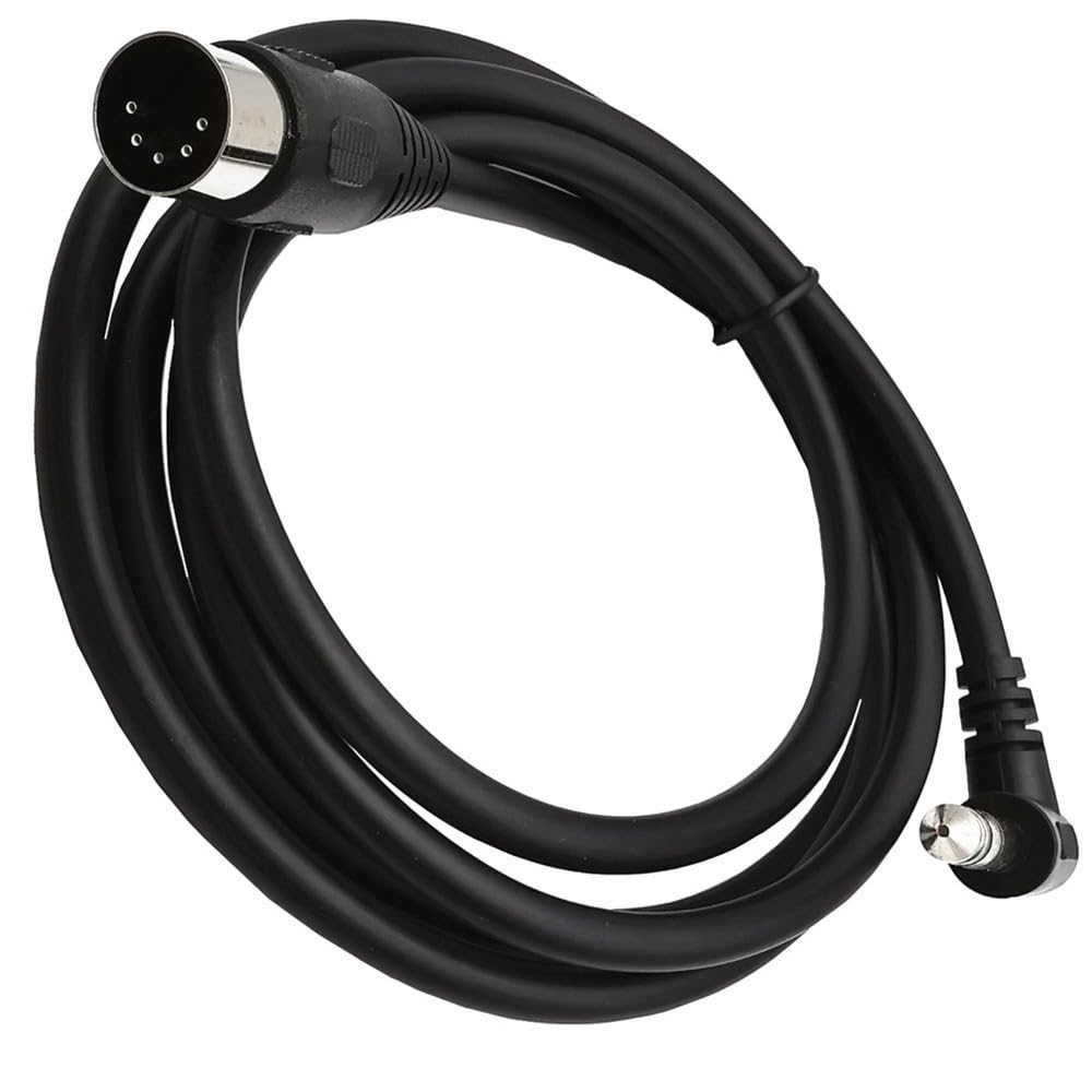 Hanprmeee 1/4 Inch to DIN 5 Pin Cable 90 Degree 6.35mm Male to MIDI 5Pin Male TRS Stereo Audio Cable for Speaker, Amplifier, Mixe, MIDI Keyboard etc (1.5M) - Image 3