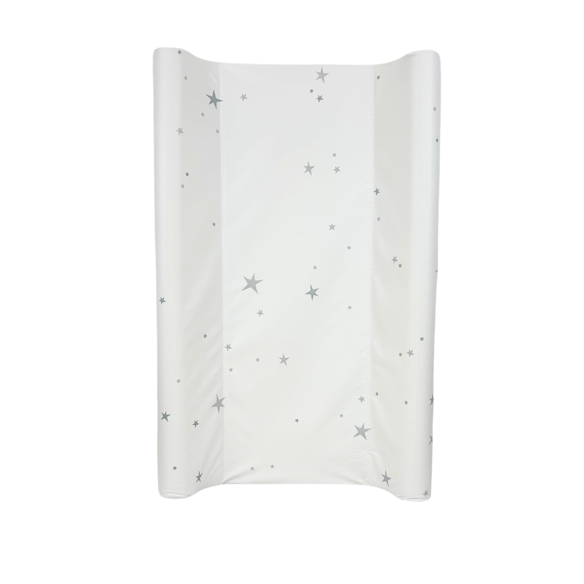 BabyDam Luxury SuperMax - Cambiador de cuña para bebé, fácil de limpiar, 70 x 45 cm, color gris y blanco