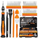 JOREST 精密ドライバーセット,40個DIY工具, 三角/Y型 CRVドライバー Y000/Y00/Y1, Torx T1 T2 T3 T4 T5, T6 T7 T8 T9 T10 T15, 星型P2/P5, phillips PH00, -1.0/2.0,とるくすドライバーセットはに適しています PS4 、Xbox、Switch、Macbook、眼鏡、パソコン メガネ、工具キット家庭用