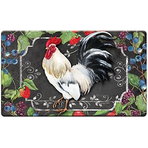Counter Art 'White Rooster' Anti Fatigue Floor Mat, 30 x 20" Cover