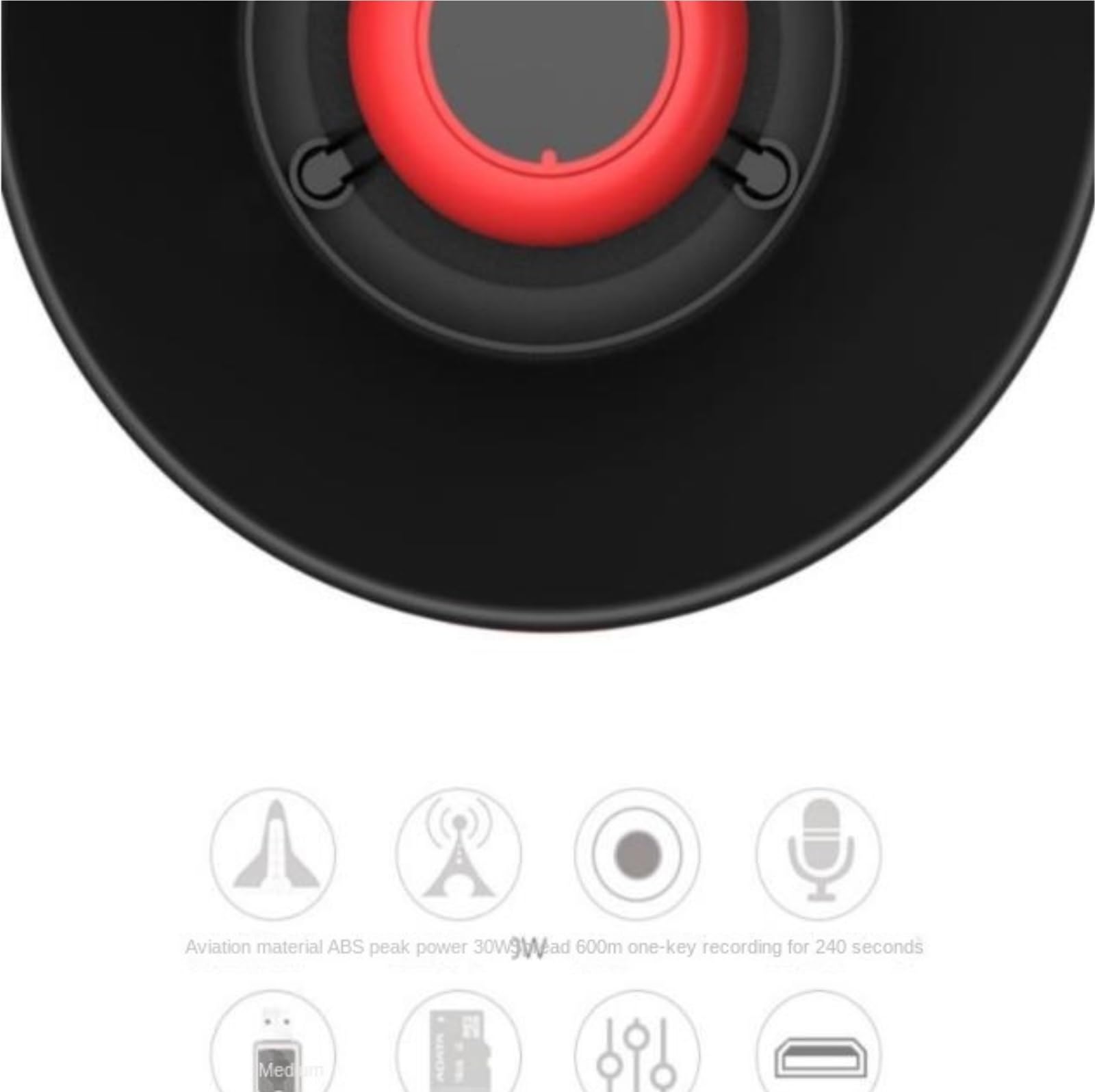 Megáfono Amplificador De Altavoz Mano Recargable Adecuado For Exteriores Megafono Altavoz