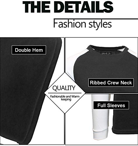 Galaxy by Harvic Men's Raglan Thermal Shirt (S-5XL)2