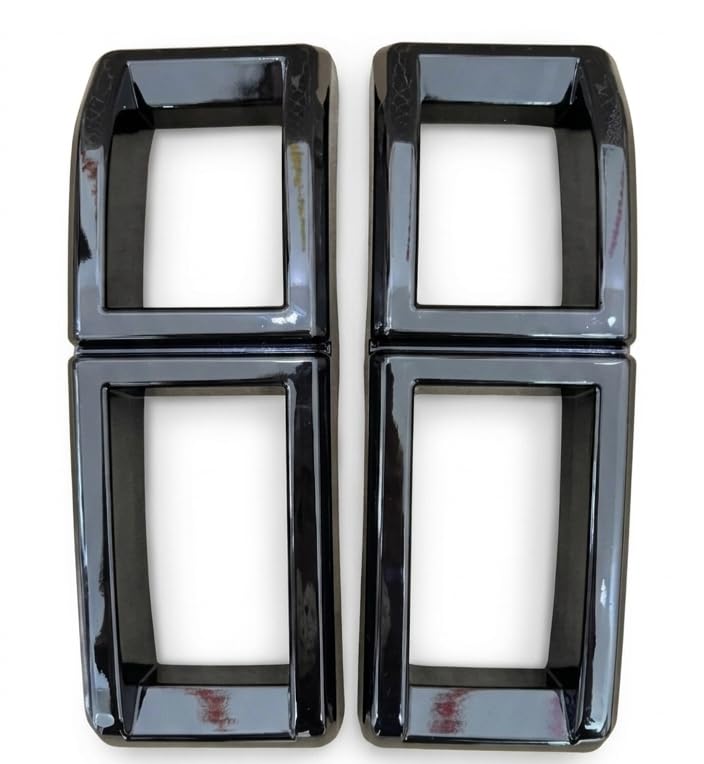 Billet Rings for Mahindra Thar ROXX Black Set of 2 | Glossy Black Finish, Pair Included, Billet Style, Bold Design, Direct Fit-image-4