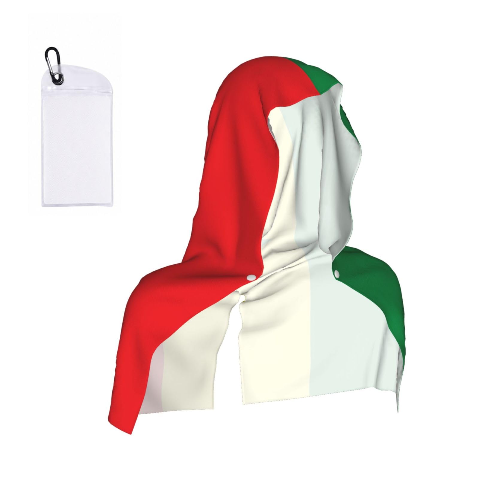 CNTDBU Flag of Senegal Cooling Towel Hooded-Instant Chill Neck Cover for Sports, UV Cooling Rag for Running Gym