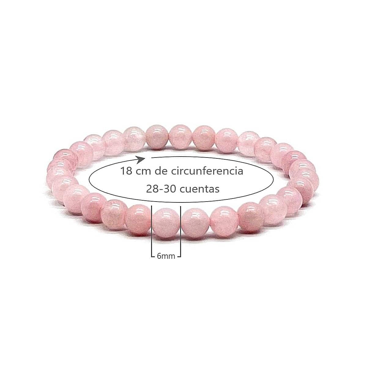 Bracciale al quarzo verde - Bracciale con sfere di pietre preziose da 6 mm | Grotta di cristallo