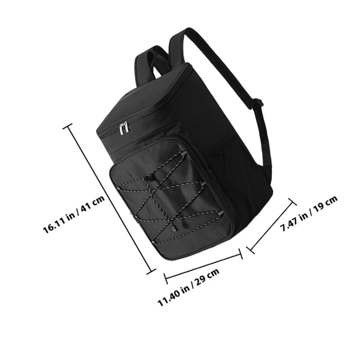 WOONEKY Zaino Termico Capiente Nero per Picnic Outdoor Isolamento