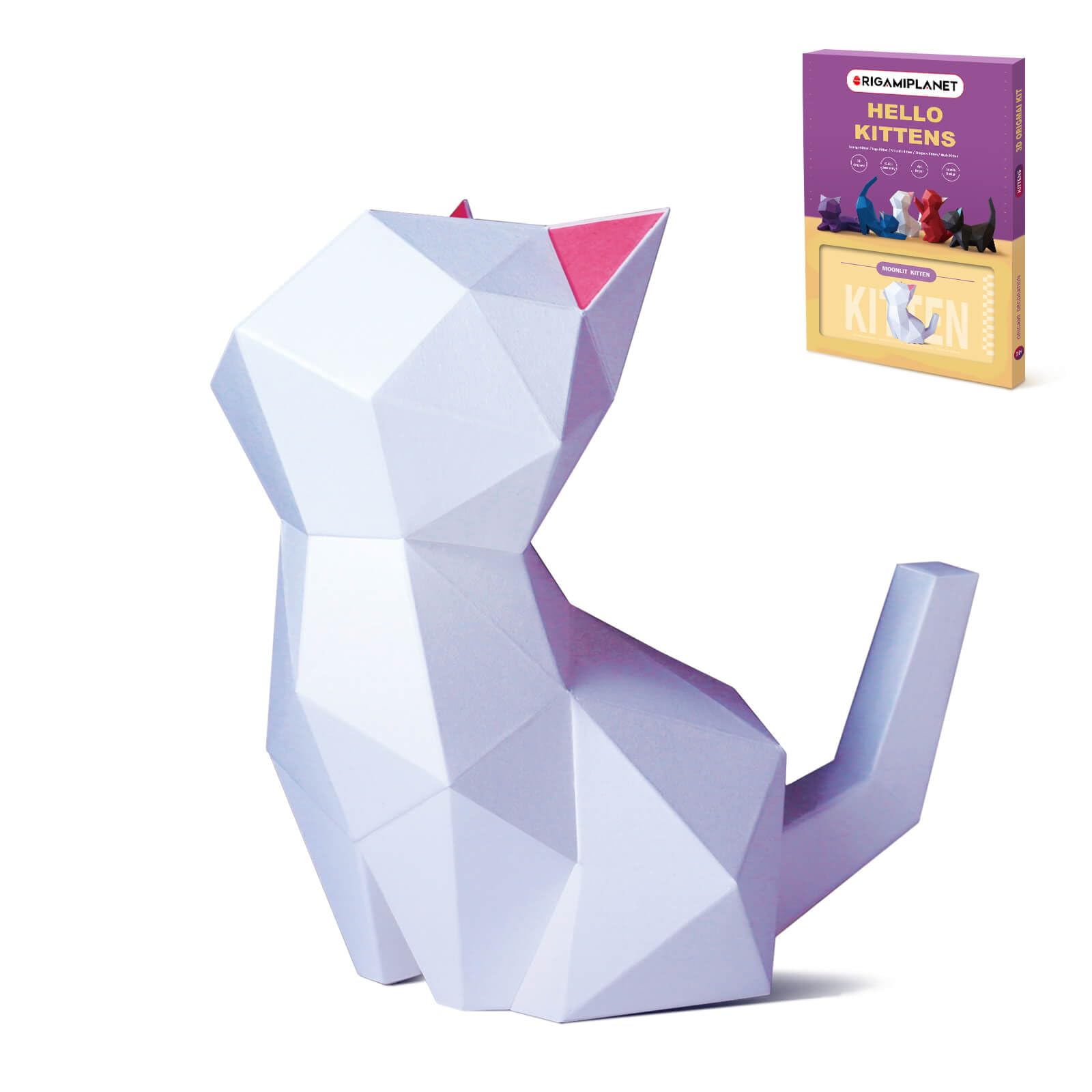 DIY Paper Cats, DIY Cat Camp, 3D Handmade Origami Cats Model, Fold Your