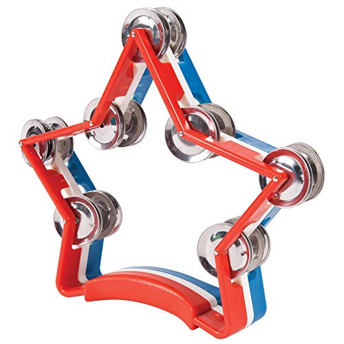 Performance Percussion PP3229 Star Tambourine, multi-colored