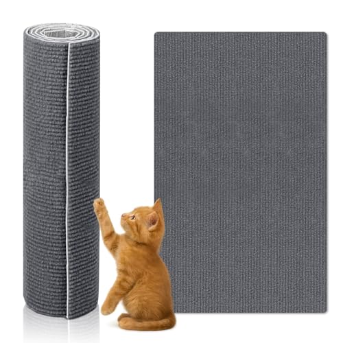 Niboow 猫用爪とぎ 爪研ぎマット 爪研ぎ防止シート 猫用爪とぎマット DIY自由な組み立て 壁に貼る 家具傷防止 耐摩耗 剥がせる カット可能な粘着式猫ソファプロテクター ソファー保護 床保護 壁保護 家具保護 四季対応 多用途 ストレス解消 運動不