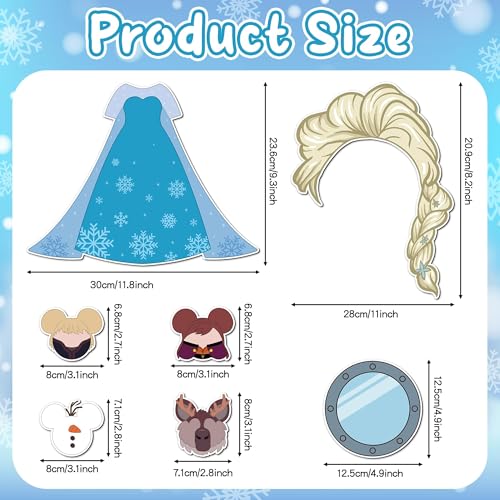 Set de 7 imanes decorativos temáticos princesa y crucero miniatura 2