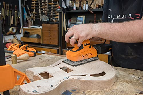 Triton Ttrdss 2 Amp Orbital Sander 1/3" Sheet, Orange #TOP6