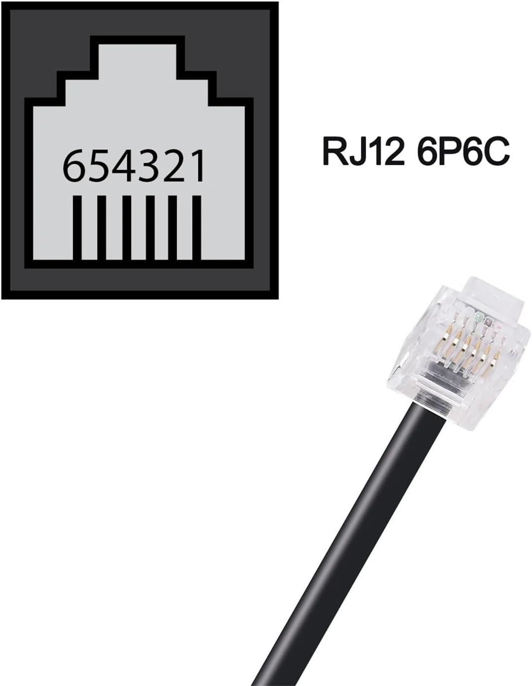 USB to RJ12 6P6C Programming RS232 Serial Cable for DL05 DL06 DL105 DL205 D3-350 D4-450 D2-DSCBL(3 Meter)