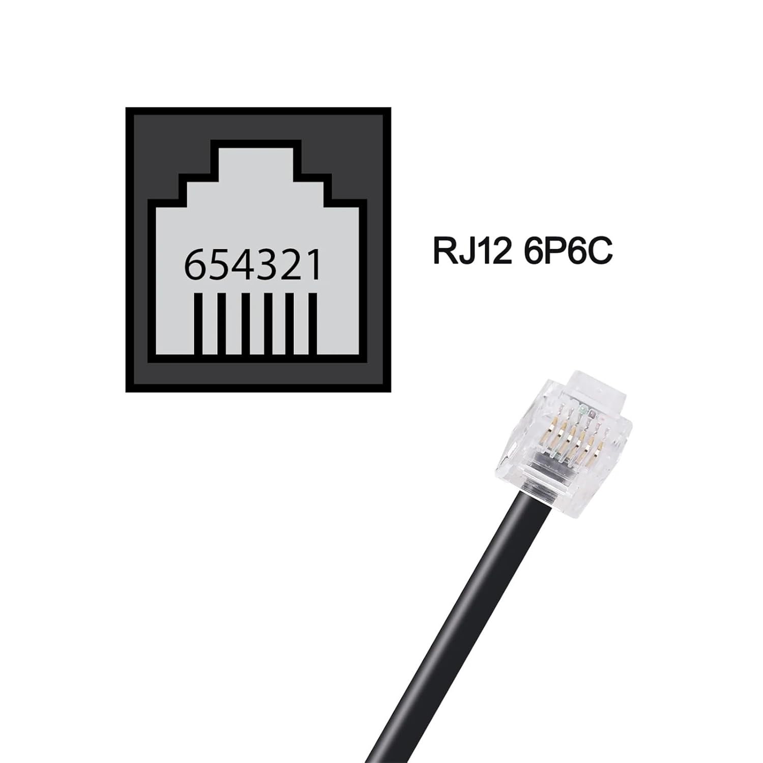 DB9 to RJ12 6P6C Programming RS232 Serial Cable for Direct Logic DL05 DL06 DL105 DL205 D3-350 D4-450 D2-DSCBL