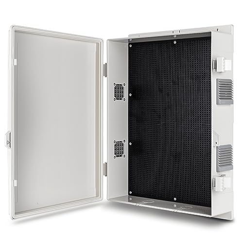 Image of Namunanee Outdoor Electrical Junction Box, ABS Water Resistant Enclosure with Internal Mounting Panel & Hinged Cover (18.1 inch H* 12.6 inch L* 4.3 inch W)