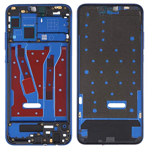 Cadre LCD Huawei Honor 8X bleu et noir pour réparer un boîtier supérieur avant cassé
