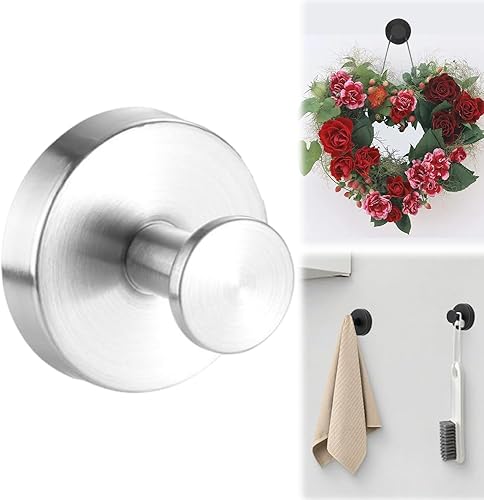 Miniatura 16 de Ganchos de ventosa para coronas en vidrio, ganchos de lujo sin taladro, colgador de corona para puerta delantera, ganchos de metal para toallas para