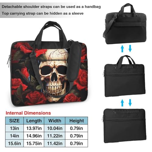 Skull Design Laptop Bag Women Men Laptop Sleeve miniatura 3