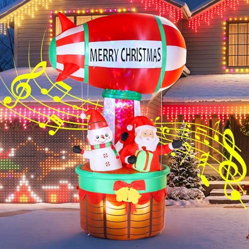 10FT Christmas Inflatables Santa Claus Outdoor Decorations, Christmas Blow Ups