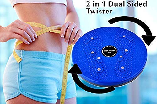 Image of Trends Maker RPC99 5 in 1 Tummy Twister Useful for Figure Tone-Up,Weight Reduction, Power Mat, Magnetic Therapy, Pyramids and Tummy Twister for Men & Women(Multicolor) by
