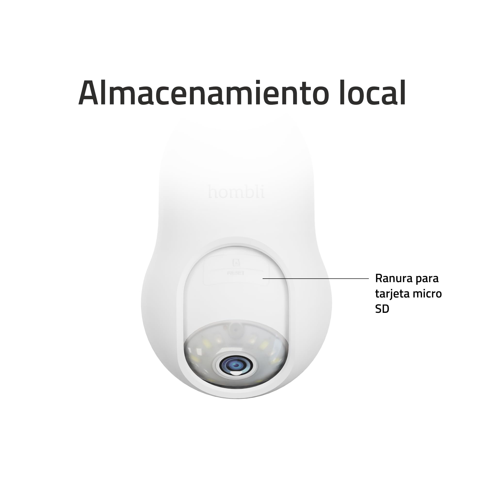 Hombli 4K QHD Cámara de Seguridad Exterior | Enchufe de Bombilla E27 | WiFi | Visión Nocturna Infrarroja y a Color | Foco y Alarma Activados por Movimiento | Compatible con Alexa y Google