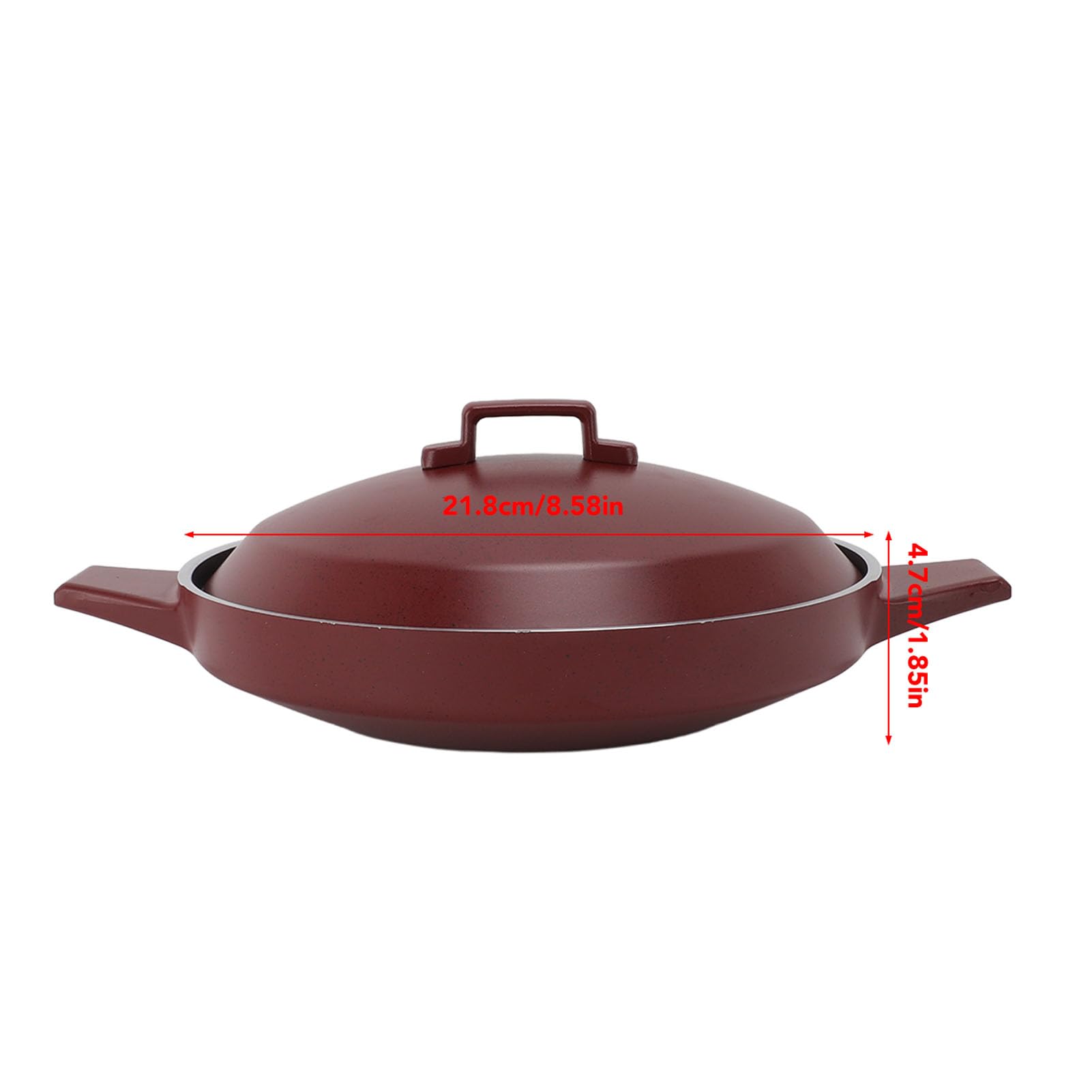 Olla de Aleación de Aluminio, Utensilios de Cocina Vintage Multifuncionales para Pescado con Asa, Antiadherente, Esencial para Cocina de bajo Consumo, para el Hogar, Comercial