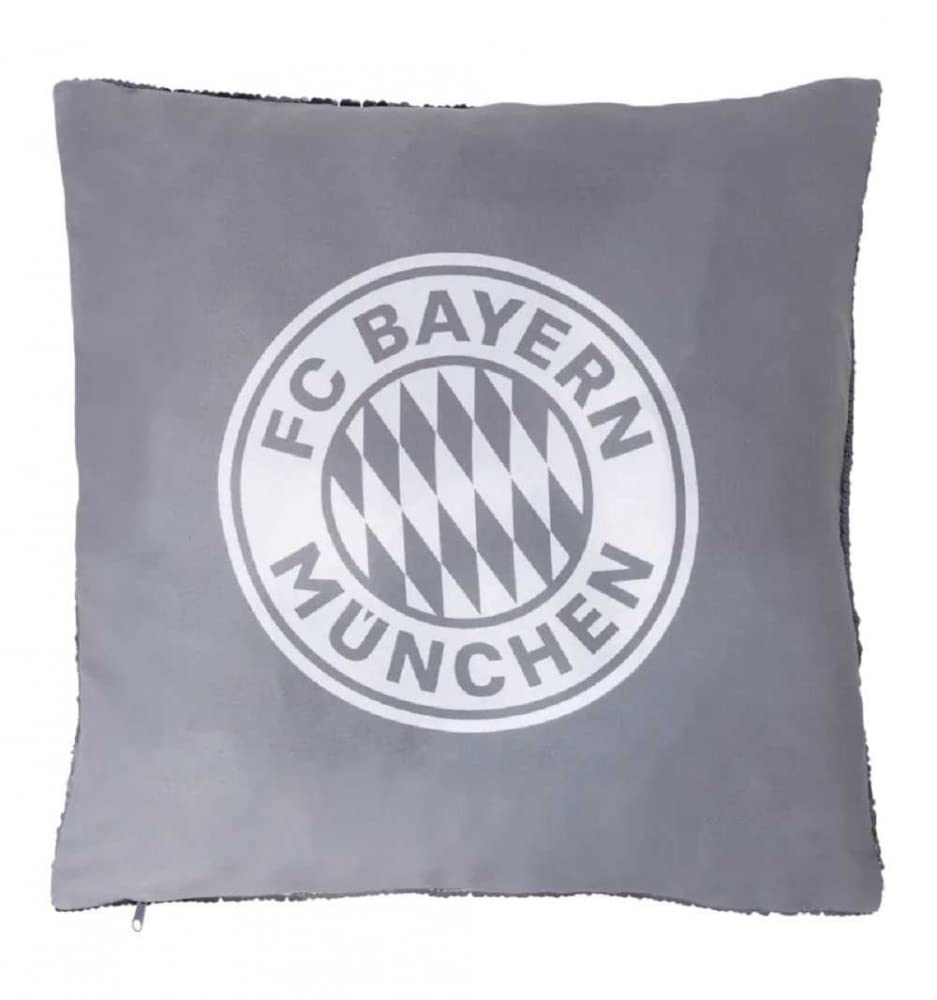 FC Bayern München Pailletten Wendekissen schwarz Mia San Mia Kissen Dekokissen FCB