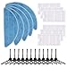 XZANTE Aspiradora Robot de Accesorios Piezas de Repuesto Compatible con ILIFE V3S V3S Pro V3 V5 V5S V5S Pro, Paquete de 23 (12 Cepillos Laterales + 6 Filtros Hepa + 5 Pa？os de Fregona)