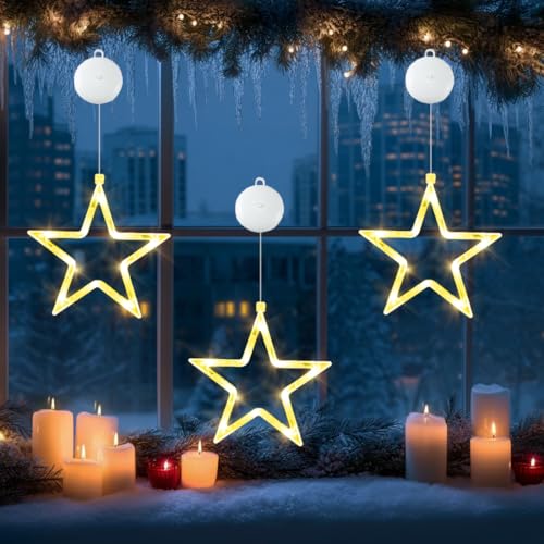 Weihnachtsdeko Fenster Beleuchtet,Weihnachtsbeleuchtung Fenster,3...