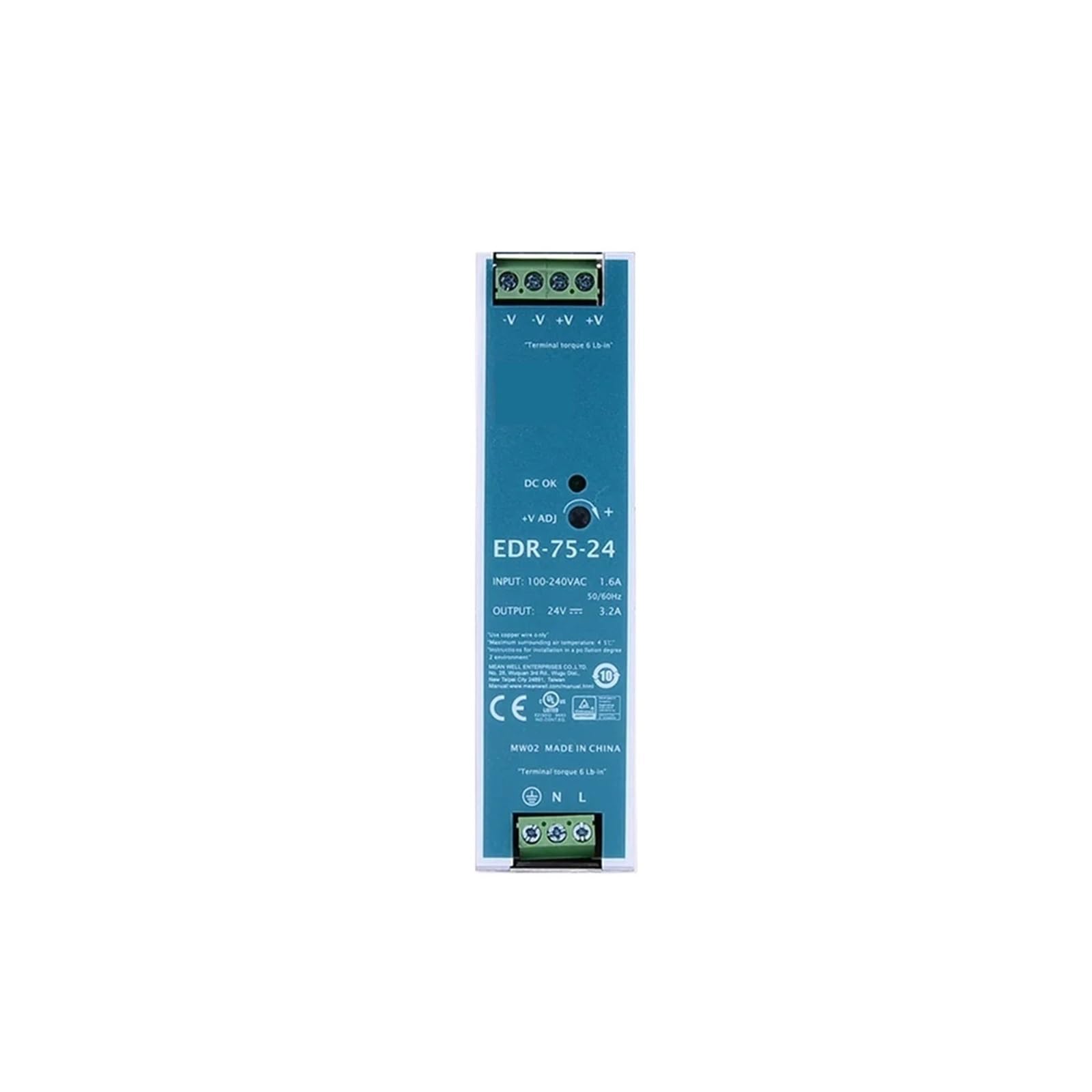 LEOTNNDQ NDR-75-24 76.8W 24V 3.2A NDR-75 Power Supply