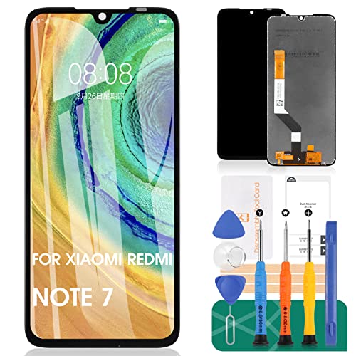 Screen Replacement for Xiaomi Redmi Note 7 M1901F7C / Note 7 Pro LCD Display Screen Digitizer Touch Screen Glass Panel Assembly 6.3' Black