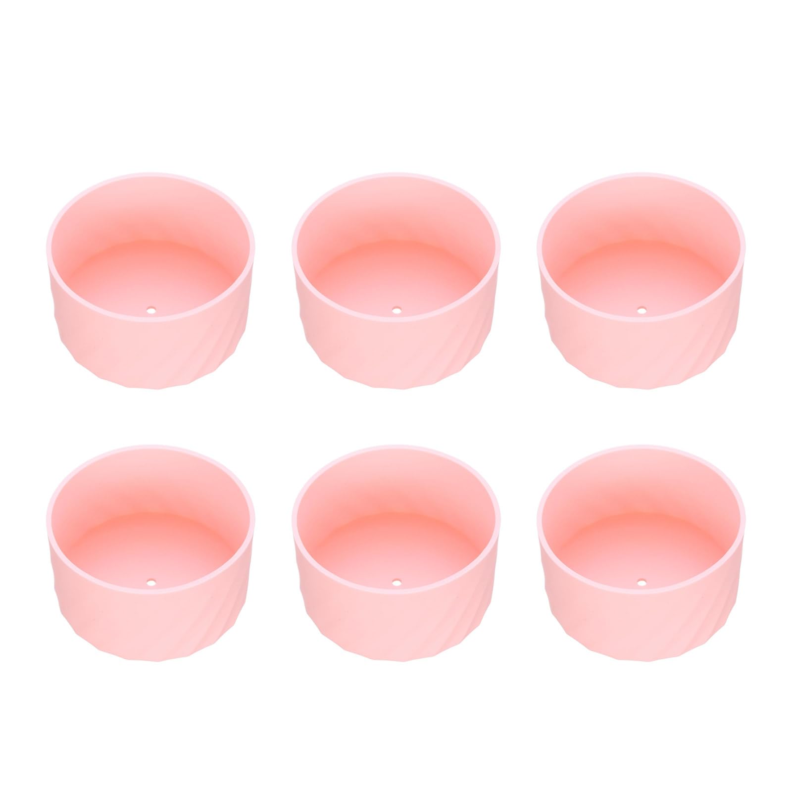 Elnwnnkc 6PCS Soft Silicone Drinkware Protector 7.5cm Diameter Shock Absorbing Cup Sleeve for Home Outdoor Dishwasher Safe Cup Sleeve