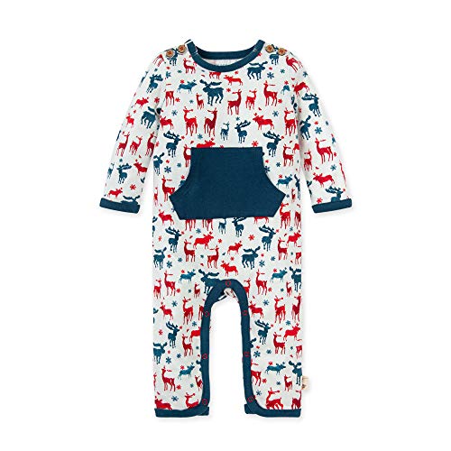 Image of Burt's Bees Baby Baby Boys Romper Jumpsuit, 100% Organic Cotton One-piece Coverall