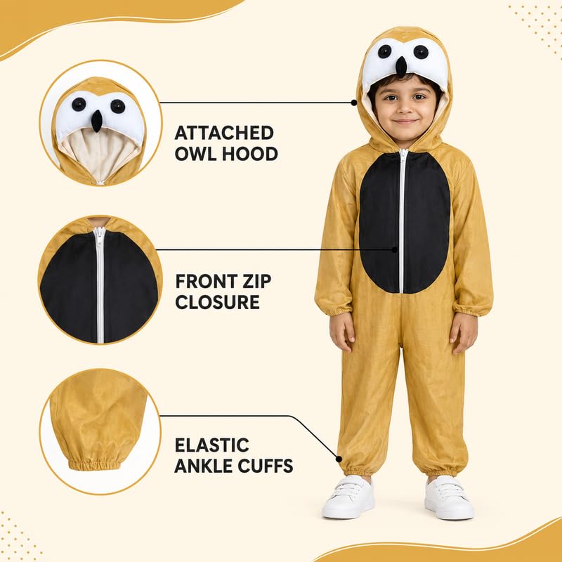 Image of Animal Costume for Kids | Plush Fancy Dress Costume for Boys & Girls |School Fancy Dress, Annual Day, Jungle Theme, Role Play, Halloween & Birthday Party