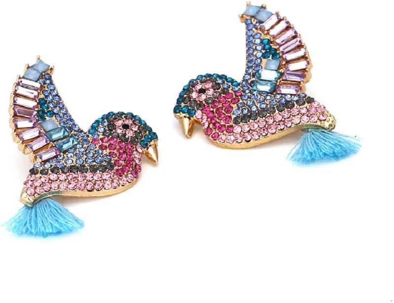 Bird Tassel Earrings for Women, Cute Bird Statement Earrings for Womens, Tropical Bird Dangle Earrings Hypoallergenic, Bohemian Hummingbird Drop Earrings, Cute Animal Earrings Studs - Image 5