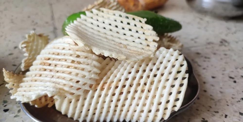 Ekal Handmade Aaloo Jaali Wafer, Crispy Potato Wafers suitable for upvas, vrat, fast 250gm (B0DCFWDDX9) Amazon Price History, Amazon Price Tracker