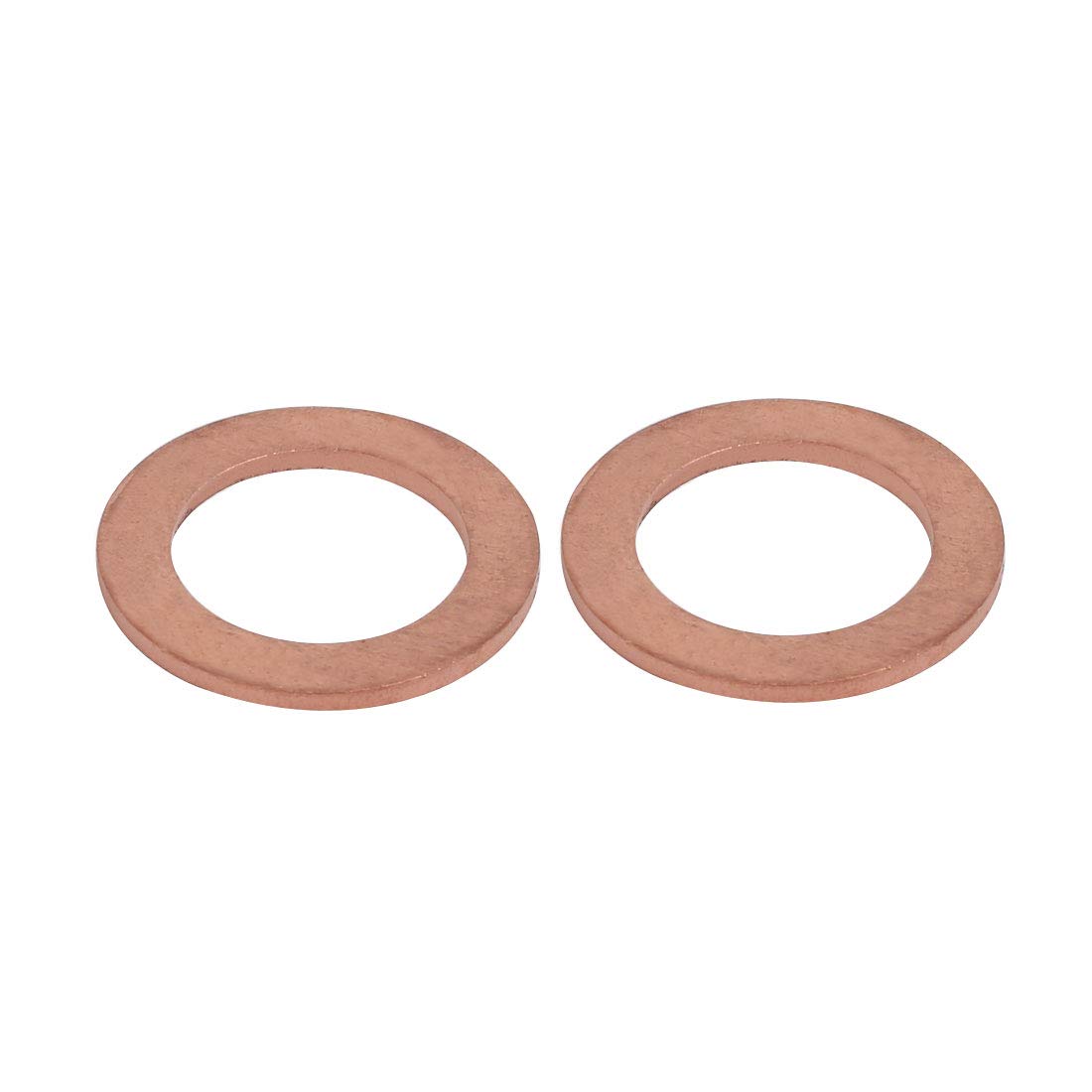 Sourcingmap 5pcs 16mmx24mmx1.5mm Copper Flat Ring Sealing Crush Washer Gasket, 16*24*1.5 - Image 2