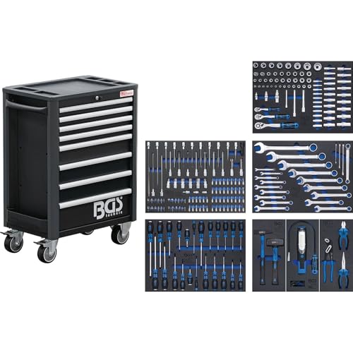BGS 4113 | Carro de herramientas Pro Standard | 8 cajones | con 234 herramientas