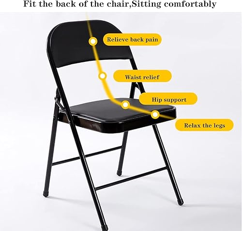 Miniatura 5 de Folding Chairs Silla plegable para muebles, cómoda, plegable, plegable, plegable, plegable, silla de fitness, silla ergonómica, color negro