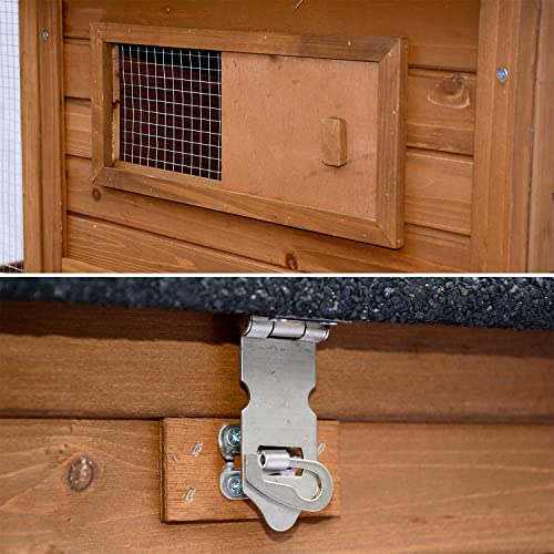 COTENTINE Holz Hühnerstall, 6 bis 8 Hühner, Hühnerkäfig mit Gehege – Bild 6