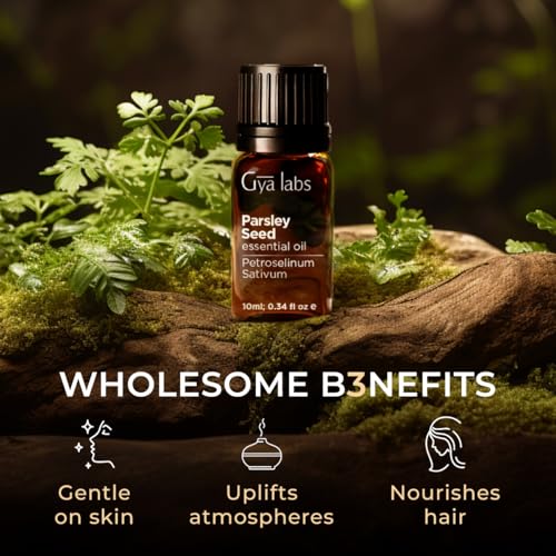 Image of 100% Pure Parsley Essential Oil - 0.34 Fl Oz - Parsley Oil for Hair, Skin, Diffuser, Aromatherapy & DIY Candle Making Scent