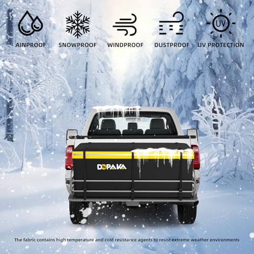 Auto Heckbox Gelenkgestell-Ladungstaschen Hitch Cargo Carrier Bag 100% wasserdicht Hitch 18,2 Kubikfuß 58,5' x 22' x 25' Hitch Cargo Bag enthalten 6 verstärkte Riemen für LKW Pickup alle Fahrzeug mit